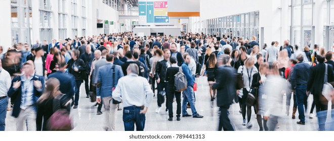 large crowd of anonymous blurred people - Shutterstock ID 789441313