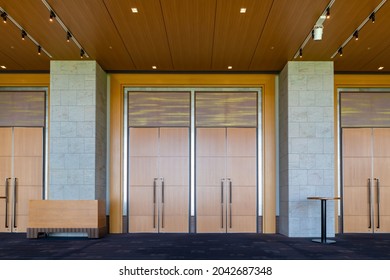 Large double door used for various events (closed)