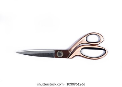 Large Dressmaking Or Tailoring Scissors, Isolated On White Background - Big Scissors For Big Cuts