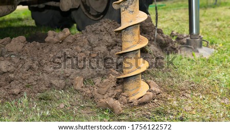 Large drilling machine, well drilling