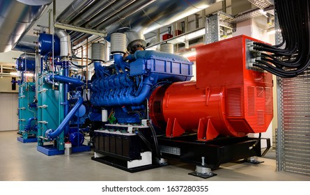 Large emergency diesel generator for a data center