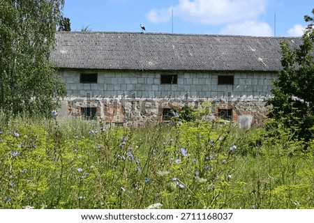 Large empty barn in Latvia