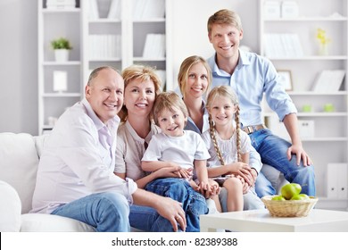 A Large Family With Children At Home