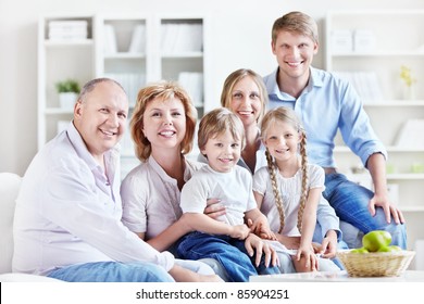 A Large Family With Children At Home