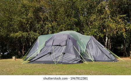  Large Family Tent In Camping Field , On The Edge Of Plain In The New Forest National Park , United Kingdom .