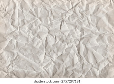 Large format background. A sheet of crumpled paper, plaster