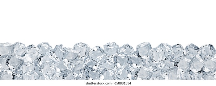
Large format ice cubes background isolated on white background - Shutterstock ID 658881334