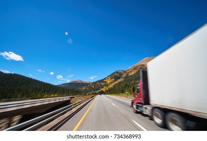 large freight truck on highway