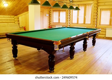 large green pool table