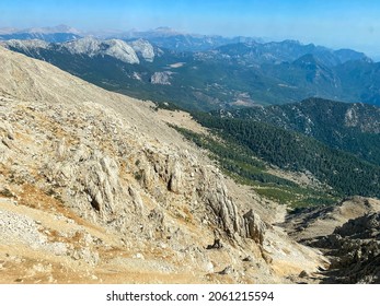 Large Green Valley With Nice Hills, Cameroon, Africa, Panorama.