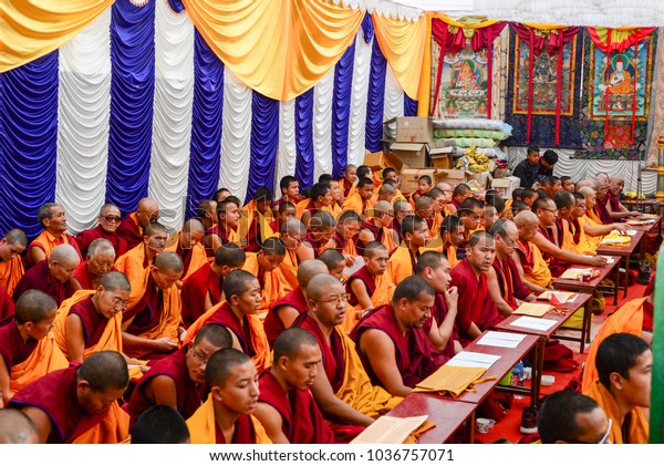 Large Group Buddhist Monks Hold Joint Stock Photo 1036757071 | Shutterstock