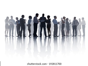 Large Group Of Business Meeting