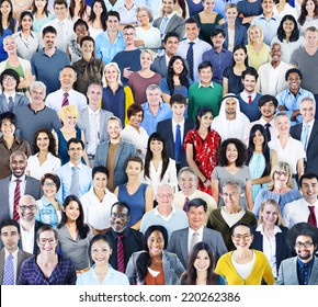 Large Group Of Diverse Multiethnic People