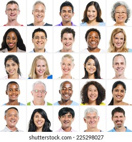 Large group of Multi Ethnic Group - Shutterstock ID 225298027