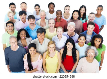 Large Group of People - Shutterstock ID 220554388