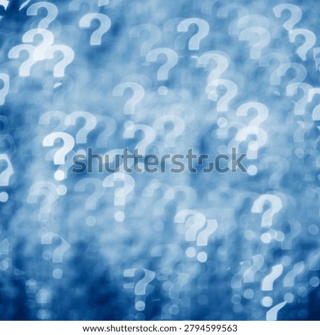 Large group of question marks for background.