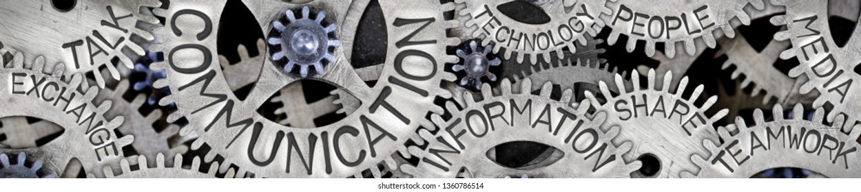 Large Group Tooth Wheels Communication Concept Stock Photo 1360786514 ...