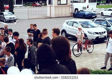 A Large Group Of Young People Came To Participate In The Contest. Photo Taken On June 17, 2022 In Gomel, Belarus