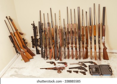 Large Gun Collection Of Rifles, Shotguns, And Handguns