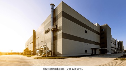 Large heavy industrial factory building exterior - Powered by Shutterstock