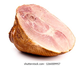 A Large Holiday Ham On A White Background