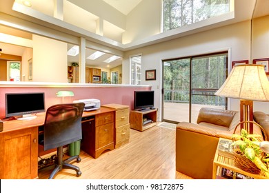 Large Home Office Interior.