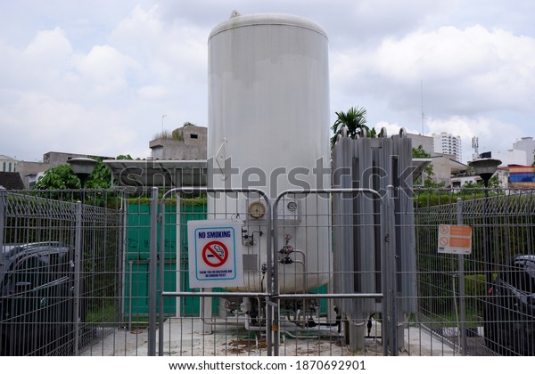 Large Hospital Oxygen tank, Oxygen Tanks, Liquid\
Oxygen for Covid19\
Patient