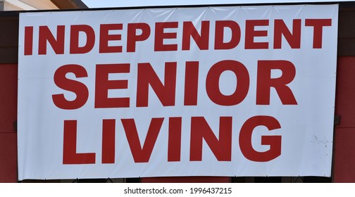 Large Independent Senior Living Sign