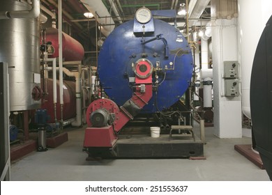 large industrial boiler room