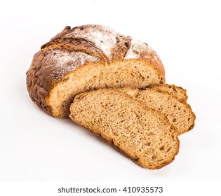 Large Loaf Bread Isolated On White Stock Photo 410935573 | Shutterstock