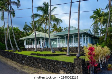 Large Luxuous Mansion In Koki Beach Park On The Road To Hana In The East Of Maui Island In Hawaii, United States