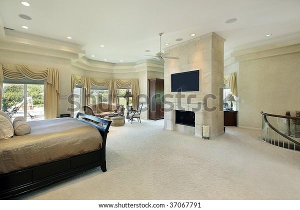 Large Master Bedroom Luxury Home Stock Photo Edit Now 37067791