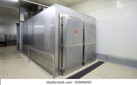 Large Metal Industrial Fridge With Number 16