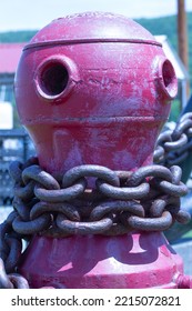 Large Metal Ship Tie Down With Chain