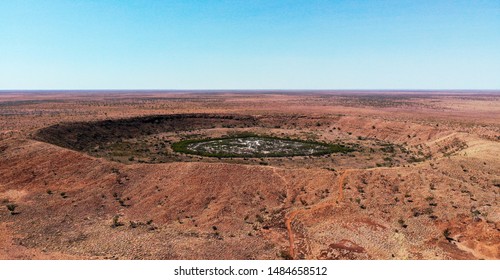 Large Meteorite Crater From Above