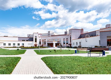 Large Modern Hospital Type Building. 