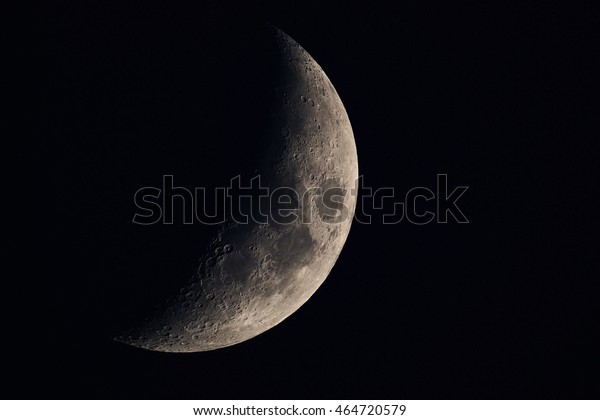 Large moon at evening in
summer