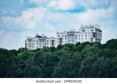 Large New Apartment Building In The Park