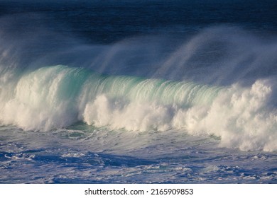 Large Ocean Wave Crashing With Water Spray, Garden Route National Park