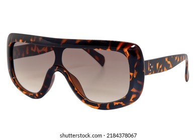 Large Oversized Square Sunglasses Gradient Lens Thick Retro Frame Women tortoise frame glasses side front view