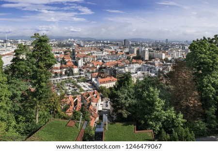 Similar – Aerial View Of Brasov City In Romania