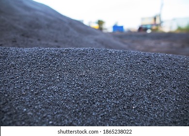 Large piles of processed Manganese rich ore rock Manganese Mining and processing