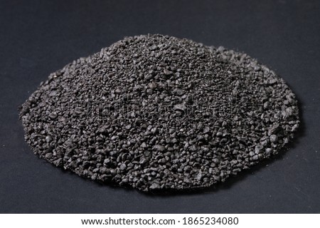 Large piles of processed Manganese rich ore rock Manganese Mining and processing