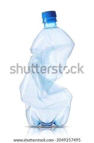 large plastic bottle on a white background