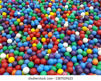 Large Polka Dot Pool With Many Colorful