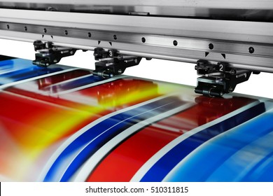 Large printer format inkjet working - Shutterstock ID 510311815