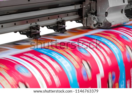 Large printer format inkjet working 
