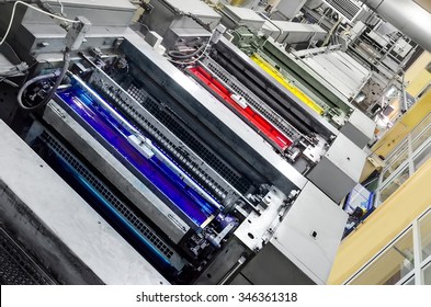 Large printing machine perspective