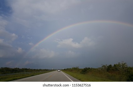 a large rainbow