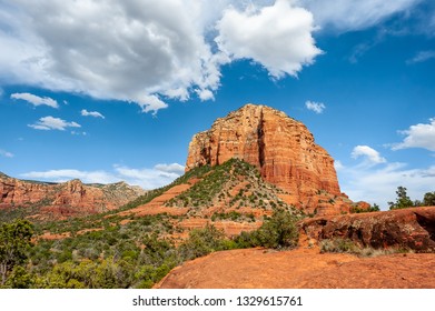 A large red rock formation found outside of Sedona, Arizona. - Shutterstock ID 1329615761